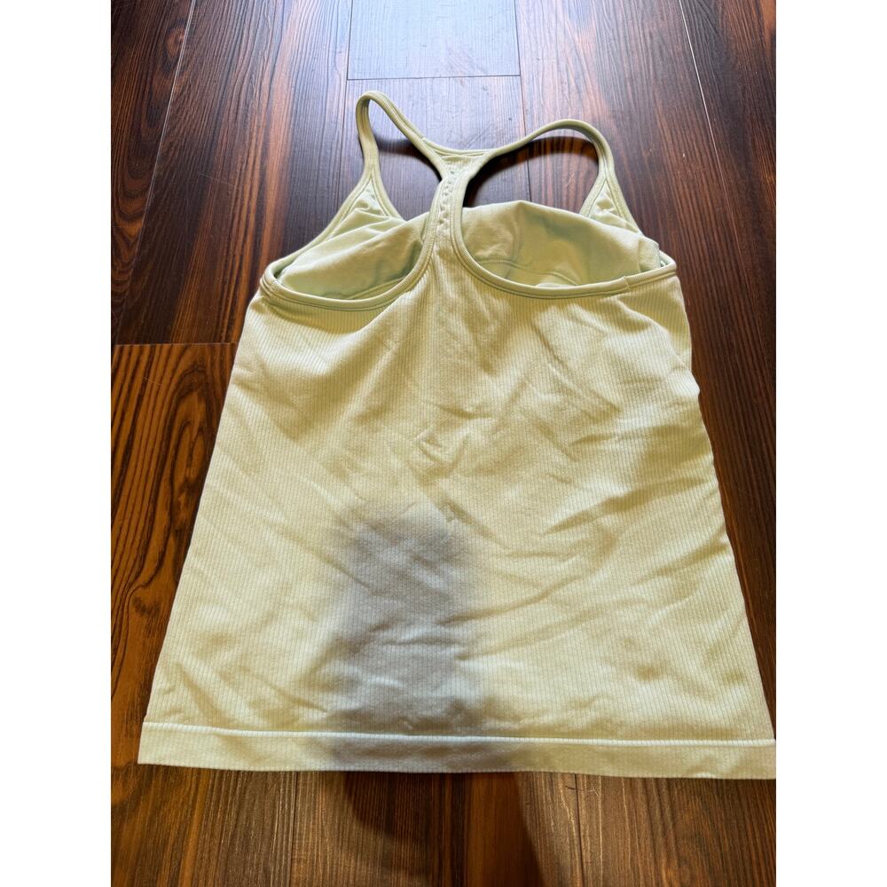Athleta Ribbed Racerback Tank with Built In Shelf Bra Size L - Picture 2 of 6